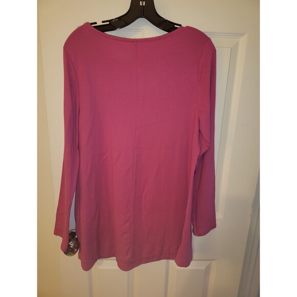 Lane Bryant Boatneck Tunic Tee Size 10/12 - Picture 2 of 3